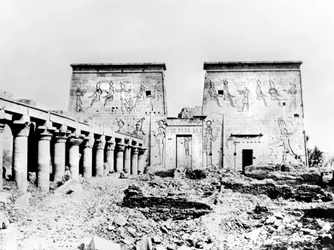 Tempio di Iside, Philae, Nubia, Egitto, 1887