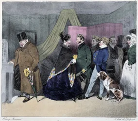 Indiscrezione - in "Esquisses parisiennes" di Henri Monnier, ed. Delpech, Parigi