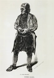 Il padre Grandet - in "Eugenia Grandet" di Balzac, ill. Henri Monnier, edizione originale del 1843
