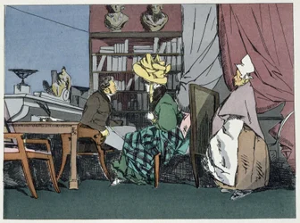 Il capo della divisione che dà udienza - in "Administrative morals" di Henri Monnier