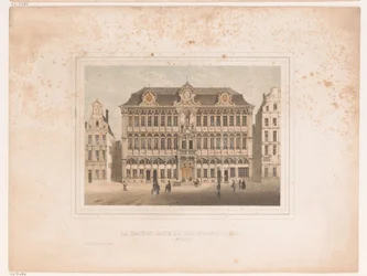 Veduta di Maison Grand Place a Bruxelles