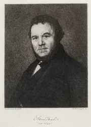 Ritratto di Marie-Henri Beyle, detto Stendhal 1783-1842, nel 1840
