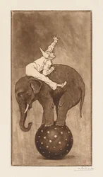 Elefante e clown