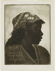 Testa di una donna nera, 1888 circa