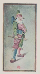 Punchinello, tre quarti a destra, c. 1887