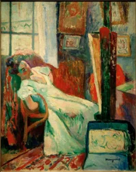 Il riposo del modello (Jeanne)