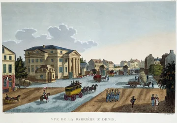 La barriera Saint-Denis, circa 1827 - in “Vues de Paris”