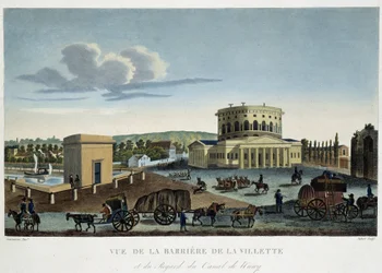 La barriera de la Villette, circa 1820 - in “Vues de Paris”