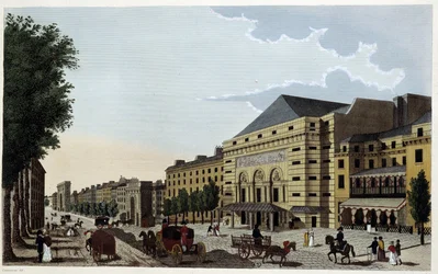 Théatre de la Porte Saint Martin. Incisione di Courvoisier