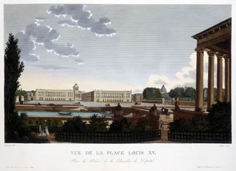 Veduta di Place Louis XV - Parigi di Courvoisier