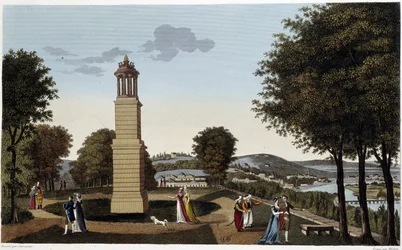 Veduta di St Cloud e dintorni - in "Vues de Paris" di Courvoisier