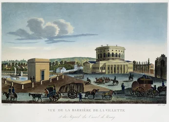 Veduta della Barriera de la Villette - in “View of Paris, circa 1810: Les Barriers de Paris”