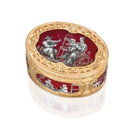 Una tabacchiera variopinta Luigi XV, 1761/62