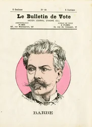 Ballot 2a serie, Satirico a colori: Barba - Illustrazione di Henri Demare (1846-1888)