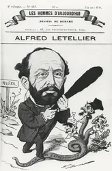 Caricatura di Alfred Letellier, da 