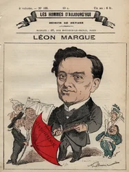Caricatura di Guillaume Leon Margue 1828-1888 - da 