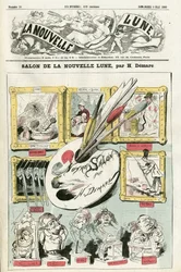 Illustrazione di Henri Demare (1846-1888) per la Copertina di La Nouvelle Lune