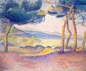 Pini lungo la riva, 1896