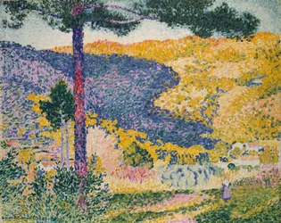 Valle con ombra di abeti sulla montagna, 1909