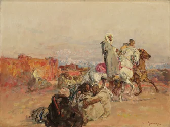 Un Gruppo di Cavalieri Nordafricani