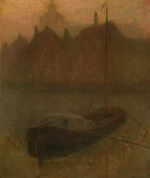 Barca sul Canale (Mattina)