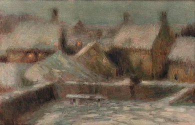 Scena di Neve Sera, c1901