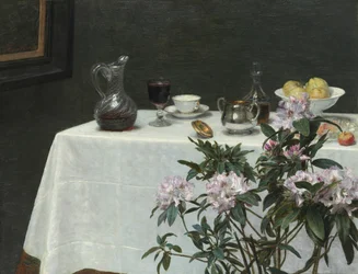 Natura morta: Angolo di un tavolo, 1873