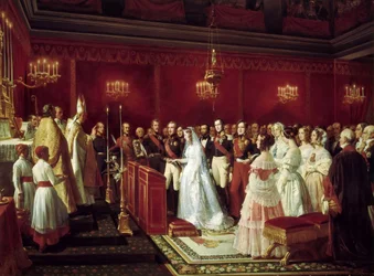 Matrimonio della principessa Vittoria di Sassonia-Coburgo e del principe Luigi, duca di Nemours a Saint-Cloud, 27 aprile