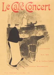 Il caffè concerto: Copertina illustrata