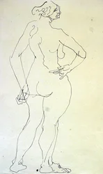 Nudo femminile con mano sul fianco