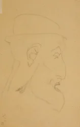 Ritratto di un vecchio, profilo destro