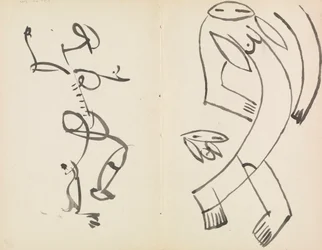 Studi di Due Figure Danzanti