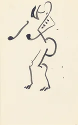 Studio per "Danzatrice di pietra rossa", 1914