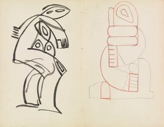 Studio di una Figura Femminile, Studio di Figura Astratta