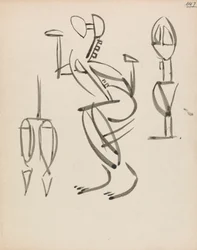 Tre Studi di Figure