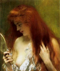 Ragazza con capelli rossi