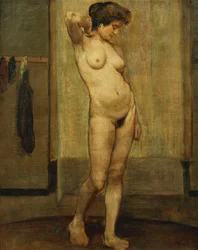 Nudo in piedi
