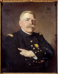 Ritratto di Joseph Joffre (1852-1931) maresciallo di Francia. Dipinto di Henry Jacquier (1878-1921). 1915. Dim. 0,81 x 0,65 Versailles, Museo del Castello
