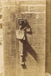 Angelo che porta una meridiana, chiesa di Chartres, 1852 (foto)