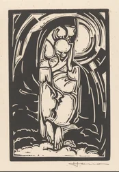 Figura che si tiene il mento