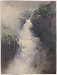 Una Cascata nelle Montagne
