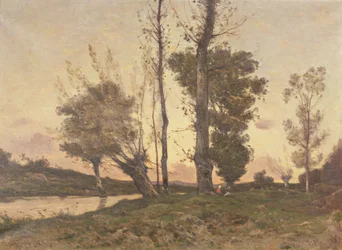 Paesaggio con un ruscello