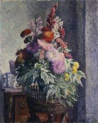 Interno con Mazzo di Fiori