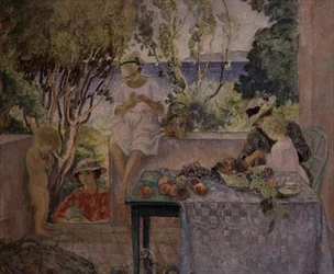 Tè sulla terrazza a St. Maxine