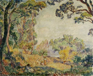 Donne e ragazze in campagna; Femmes et Fillettes dans la Campagne, 1906