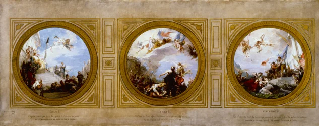 Bozzetto per il municipio del 6° arrondissement: Uguaglianza. Libertà. Fraternità, circa 1887