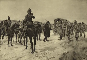 Resa di Piet Cronje a Paardeberg, 1900 (incisione)