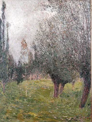 Paesaggio con alberi