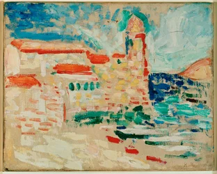 Veduta di Collioure (dipinto su tela)