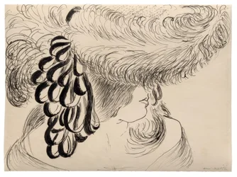 Ragazza con cappello piumato (Mlle Antoinette)